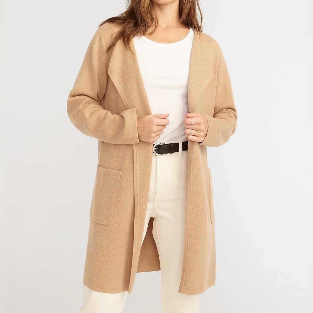 J. Crew Juliette Collarless Sweater Blazer in Heather Khaki Size medium - Picture 1 of 5